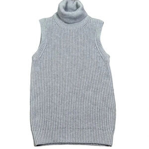 Michael Kors Women’s Sleeveless‎ Turtleneck Sweater Light Gray Size Small